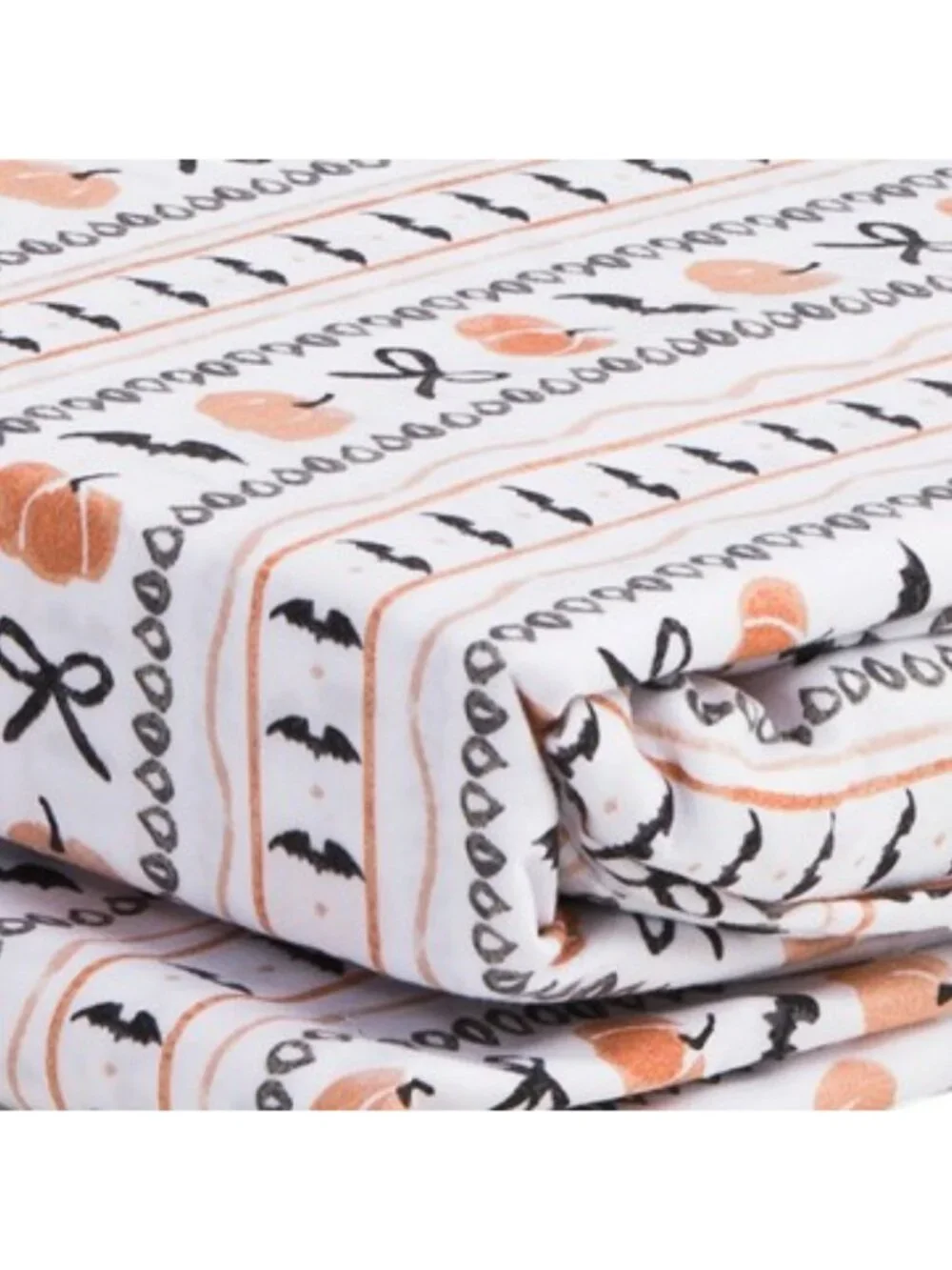CUPCAKES & CASHMERE Pumpkin Party Striped Sheet Set